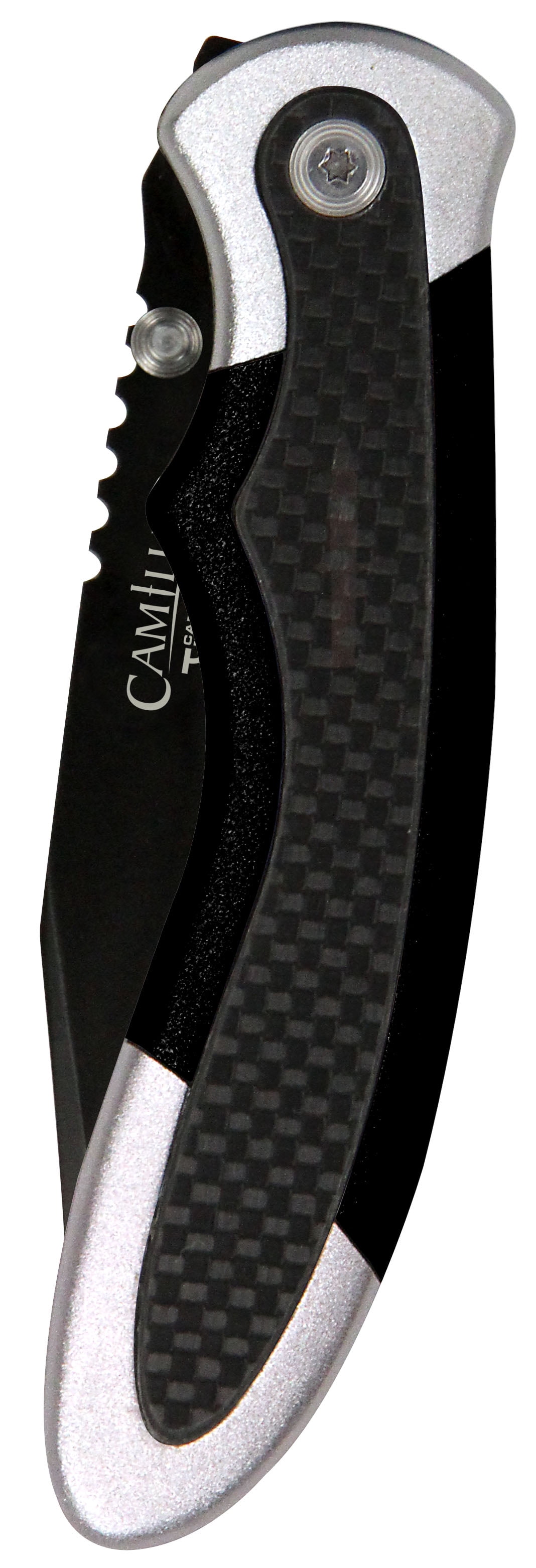 Camillus Cameleon 8.75" Folding Pocket Knife, 3.5" Drop-Point Blade, Black