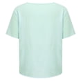 thumbnail image 4 of Office Wear for Women 2026 Kelon Blouses for Women Short Sleeve Shirts Cowl Neck Boho Tops Summer Outfits 2026 Fashion Clothing Blouses, XL, 4 of 9