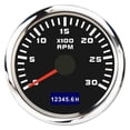 thumbnail image 1 of 52mm Tachometer 3000/4000/6000/7000/8000RPM Boat Tacho Gauge Red Backlight Marine Tacho Meter With LCD Hourmeter Tacho Sensor, 1 of 5