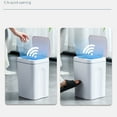 thumbnail image 5 of lanema Bathroom Trash Can with Lid Garbage Can Slim Smart Trash Can Small Plastic Trash Bin Narrow Motion Sensor Trash Can, 5 of 19