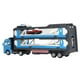 thumbnail image 3 of Camión de transporte de aleación Mega Hauler, camión transportador de coches, juguete con pista de carreras de expulsión para niños, 59,1 pulgadas, azul, 3 of 14