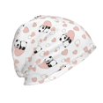 thumbnail image 3 of Pofeuu Heart Panda Print Beanie Hat for Men and Women Winter Warm Hats Knit Slouchy Thick Skull Cap, 3 of 7