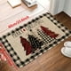thumbnail image 2 of Alfombra de suelo roja navideña, 1 alfombra, dormitorio doméstico, antideslizante y resistente al desgaste, sala de estar, alfombra de cocina absorbente, 2 of 3