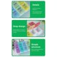 thumbnail image 2 of 14 compartments detachable pill box color, 2 of 4