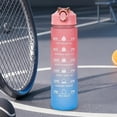 thumbnail image 4 of 750ML Water Bottles Big Water Bottle with Straw Travel Water Bottle with Time Marker Motivational Sports Water Bottle Waterbottles Clear Water Bottles Summer Essentials Gifts for Men Women, 4 of 7