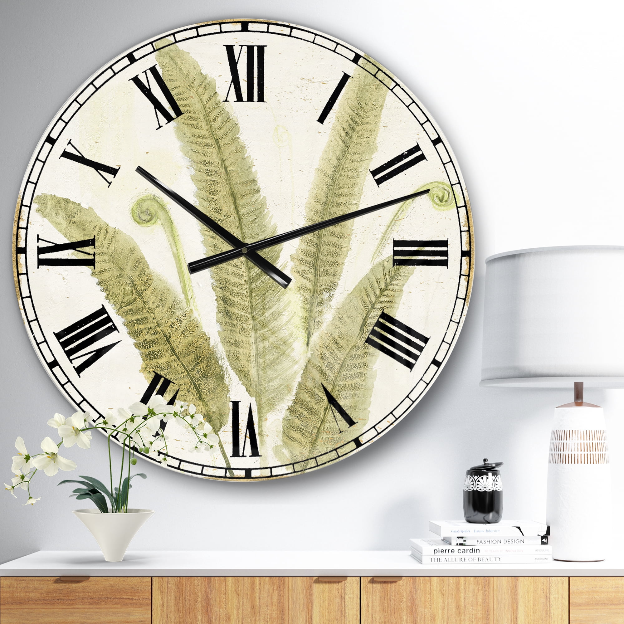Designart 'Simple Forest II' Farmhouse wall clock