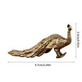 thumbnail image 3 of Brass Figurines Peacocks Statues Shelf Decors Accent Peacocks Decorative Objects Tabletop Centerpieces Home Decors, 3 of 8