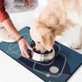 thumbnail image 2 of Dog Food Mat, Dog Bowl Mat with Super Water Absorbent 17'''' x 30'''', Easy to Clean Waterproof Nonslip Mat for Dog Bowls and Water Petplace Mat, 2 of 6
