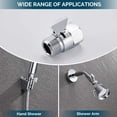 thumbnail image 2 of Shower Flow Water Valve  Brass Shut Off Valve for Hand Shower  RV Hose Flow Restrictor  Chrome, 2 of 9
