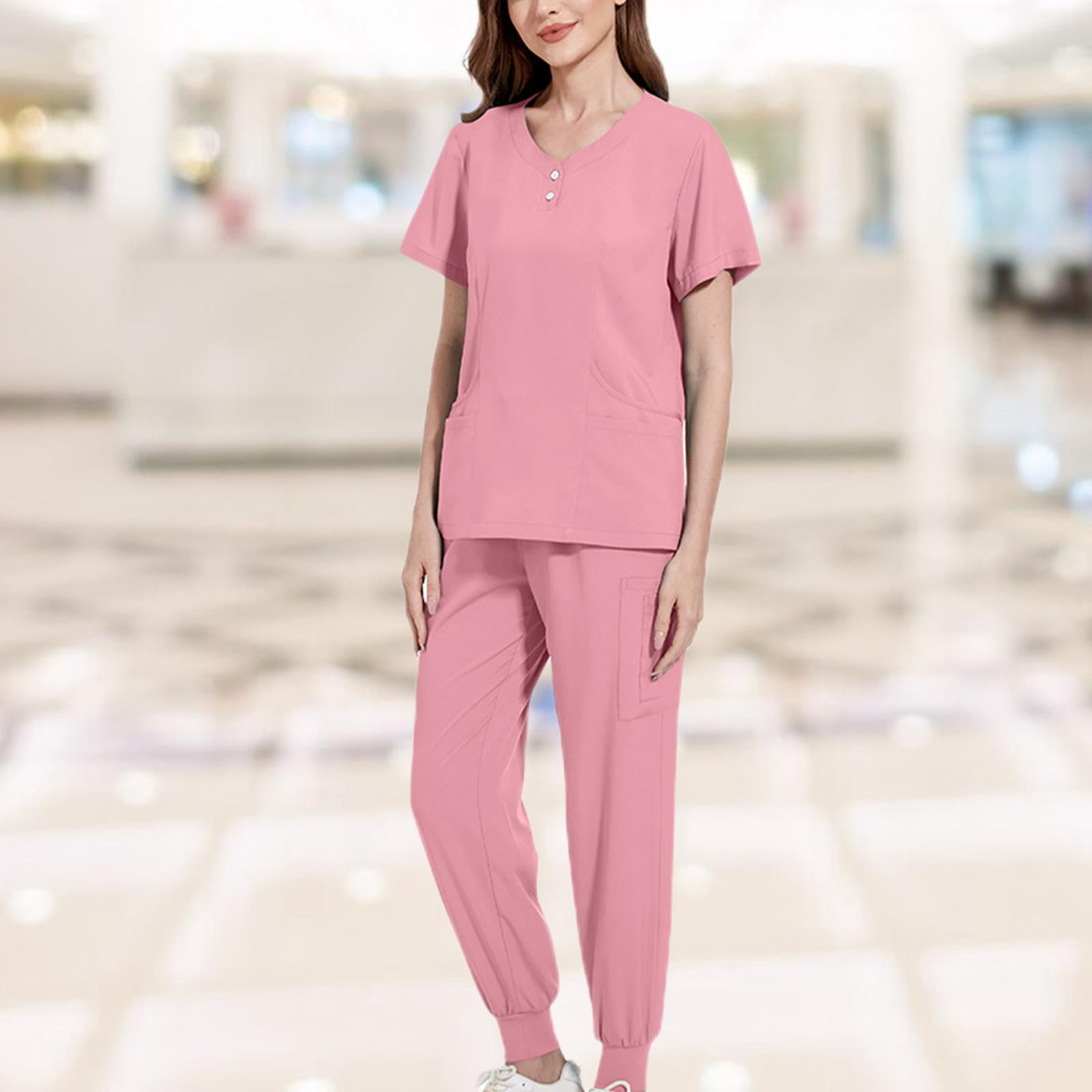 Conjunto de uniforme exfoliante para mujer, ropa de trabajo suave