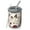 Red Mushroom Plant, variant on 12oz Coffee Tumblers Red Mushroom Plant White Pattern Stainless Steel Vacuum Insulated Travel Tumbler Coffee Cups Mug with Lid and Straw with Cleaning Brush for Cold & Hot Drinks
