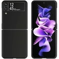 thumbnail image 2 of Case for Samsung Galaxy Z Flip 3 5G 2021, Slim Fit Matte PC Cover Phone Case for Galaxy Z Flip3 - Black, 2 of 7