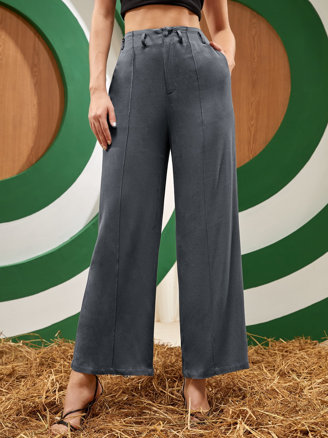 High Waist Wide Leg Pants 2022 Elegant 