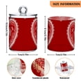 thumbnail image 3 of Red Valentine Hearts with Lace Translucent Plastic Cans Storage Canisters with Lid Set of 4, 3 of 7