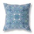 thumbnail image 5 of Amrita Sen Designs  18 x 18 in. Paisley Leaf Geo Broadcloth Indoor & Outdoor Zippered Pillow - Muted Blue & White, 5 of 5