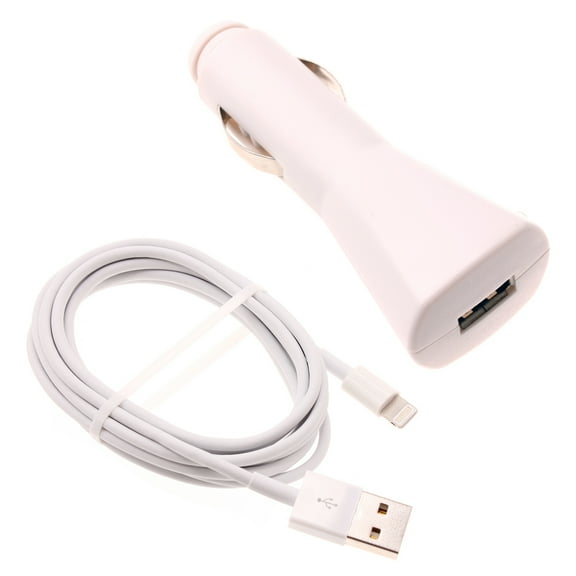 Car Charger for iPhone 14/Pro/Max/Plus - 6ft USB Cable Long Cord Charging Wire DC Socket Power Adapter Plug-in