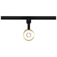 thumbnail image 4 of Nuvo Lighting 12 Watt LED Track Head Round 3000K Matte Black and Brushed Brass Finish, 4 of 5