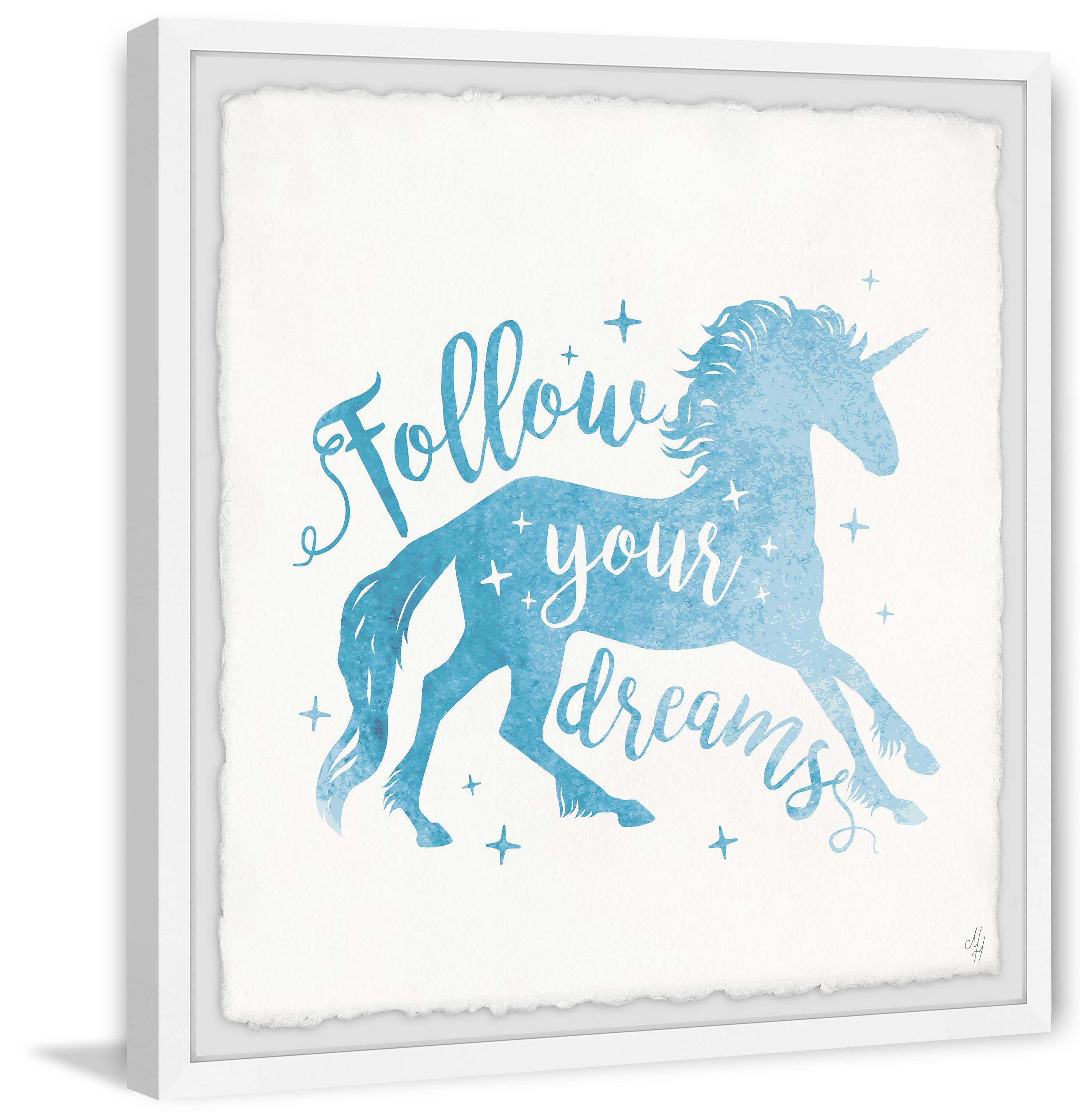 Marmont Hill Follow Your Dreams Iii Framed Wall Art, 12.00" x 1.50"