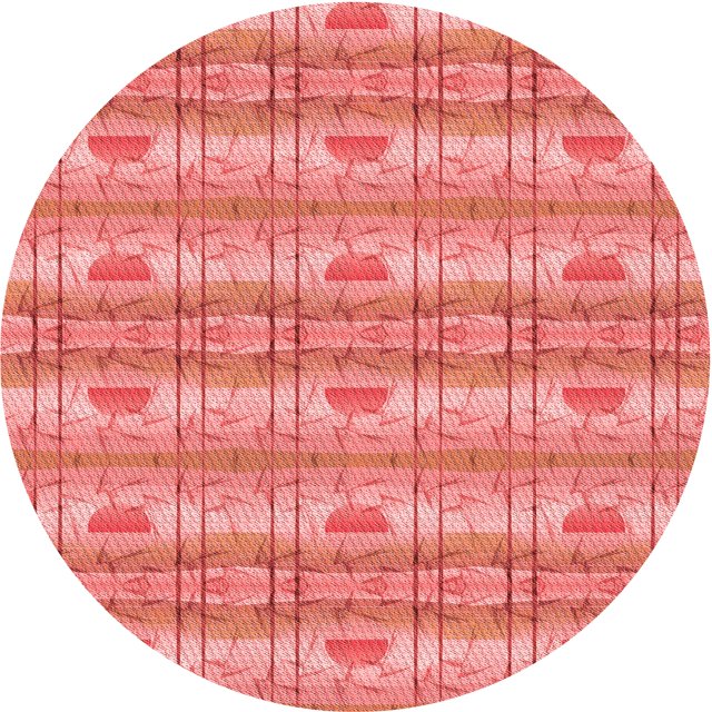 Ahgly Tapis Rond Lavable en Machine Intérieur Transitionnel Camion de Pompiers Rouge, 7 Pieds Rond