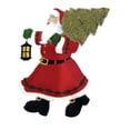 thumbnail image 2 of Beyond Vision Merry Christmas [ Bringing Home The Tree with Santa ] Embroidered Iron on/Sew Patch (5.85" x 6.67"), 2 of 4