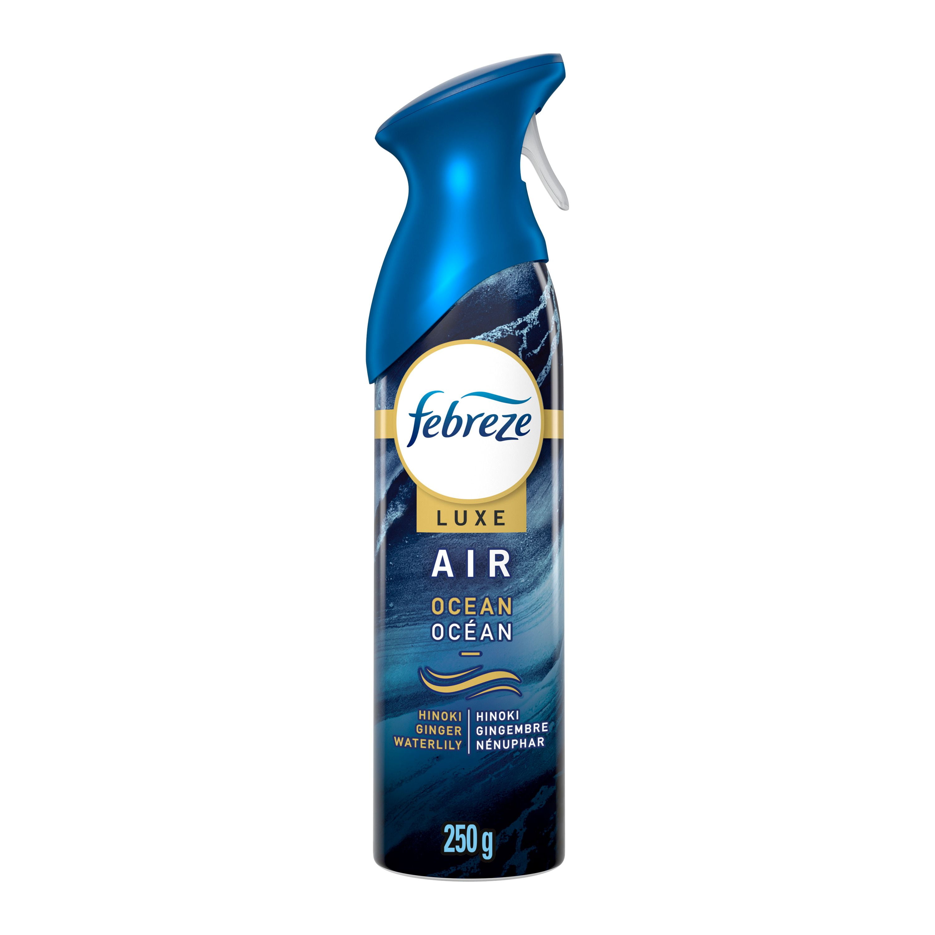 Assainisseur d’air en vaporisateur Febreze, assainisseur d’air pour la maison, parfum Océan, 250g, 2unités 250G