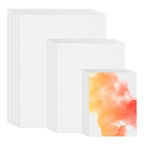Unique Bargains 100 Pcs Pure Cotton Watercolor Paper 140lb/300 GSM for Art Painting