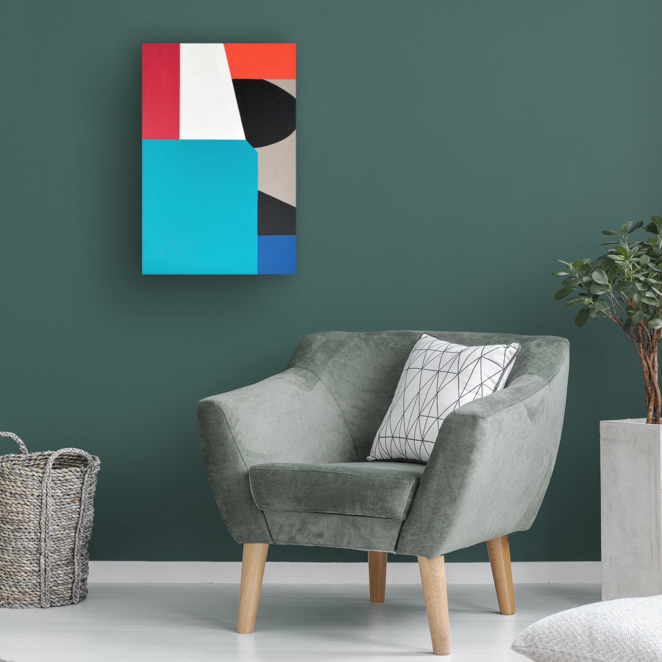 Canvas Wall Art - Sylvie Hamou 'A Colorful Existence I' Wall Art for Living Room, Bedroom, or Office Décor by Trademark Fine Art - 12 x 19 Inches