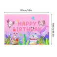 thumbnail image 4 of Decoración Para Fiesta De Cumpleaños, Pancarta, Globos, Fondo De Tela, Arreglo De Pasteles, Artículos Para Fiesta De Bebés Y Peces., 4 of 8