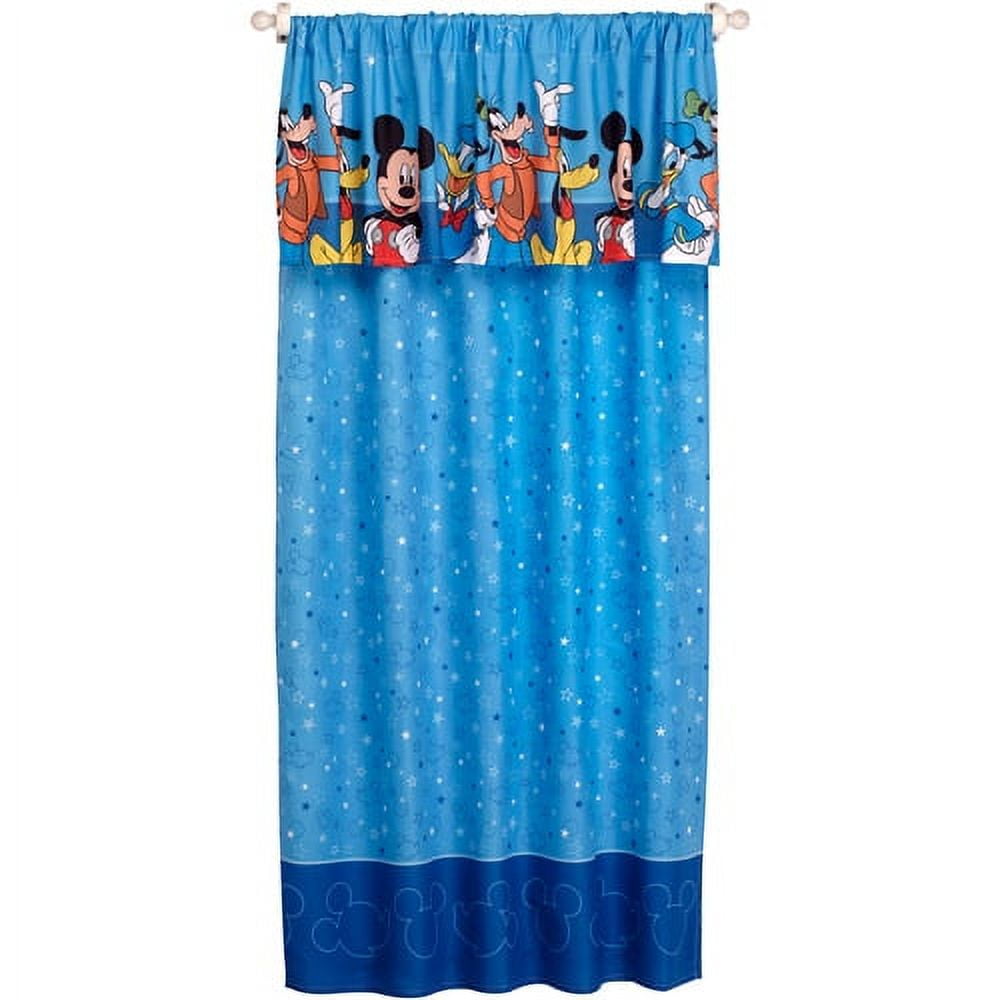 Disney Mickey Mouse Window Valance, Blue 16" x 50"