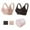 Black + Light Skin, variant on SYNPOS Women Seamless Nursing Bra, 3D Stereo Massage Promotes Breastmilk Production, with Extension Clasp and Laundry Bag