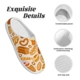 thumbnail image 5 of Disketp Various Bread Women's Men's Slippers Plush Slip-On House Slipper for Winter Indoor Soft Cushion Non-slip Fluffy Slides Slippers-8, 5 of 7