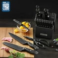 McCook DISHWASHER SAFE MC701 black Knife Sets of 26, Stainless Steel