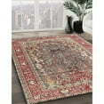thumbnail image 2 of Ahgly Company Indoor Square Traditional Light French Beige Brown Persian Area Rugs, 3' Square, 2 of 6