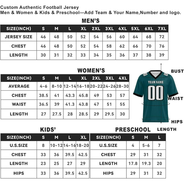 Custom Football Jersey Football Jerseys Personalized Name Number Football Shirt for Men Women and Youth Walmart