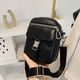 thumbnail image 4 of Hukapapa Mochila pequeña cruzada con un solo hombro, ligera, multibolsillos, multicapa, bolsa de gran capacidad, color negro, 4 of 5