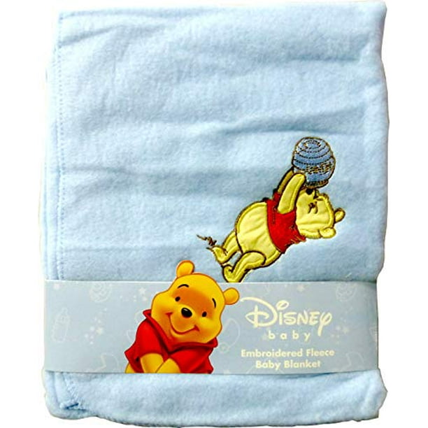 Disney Baby Winnie the Pooh Fleece Doudou Bleu