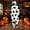 A_ Multicolor, variant on Women Halloween Hooded Point Tip Leopard Print Lounge Jumpsuit, Loose Jogger Fit With Built In Side Pockets for Holiday Meetup Multicolor XS