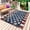 Red White Blue, variant on 4th of July Star Outdoor Rug 6x9 Ft - Reversible Patio Rug Outdoor Camping Rugs, Retro Blue Star Red Striped Independence Day Indoor Outdoor Area Rugs, Non-Slip Outdoor Carpet Runner for Deck/Porch