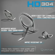 Quantum Strive Spinning Reel and Fishing Rod Combo, 10-Foot, 2-Piece, Heavy Power, Moderate-Fast Action Rod, Graphite Composite Blank, Size 8000 Reel, 4+1 Bearings, 4.7:1 Gear Ratio, Silver/Blue