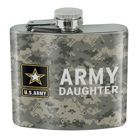 

U.S. Army Daughter Stainless Steel 5oz Hip Drink Kidney Flask
