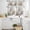 White Light Brown, variant on Vintage Owl Kitchen Curtains Sets for Windows 36 Inch Length, Farmhouse Sping Floral Botanical Postmark Rod Pocket Window Treatments Tier Curtains and Valances Set for Bedroom/Bathroom