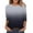 Black, variant on Women's T-Shirts Graphic Summer Striped Elbow Length Loose Fit Crew Neck Comfortable Breathable Tshirt