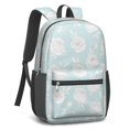 thumbnail image 2 of Pioneer Flower Floral Print Pattern 17" School Backpacks for Teens,Waterproof Oxford Fabric,S-Shape Padded Straps for School,Travel,Hiking,Camping, 2 of 5