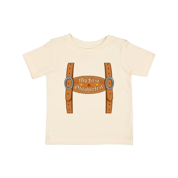 Inktastic My First Oktoberfest Leiderhose Overalls Boys or Girls Baby T-Shirt