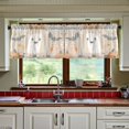 thumbnail image 3 of Yayeee Kitchen Curtains Tier Set of 2 Light Filtering 57"x24" Over Sink Window Panels, Halloween Ghosts, 3 of 7
