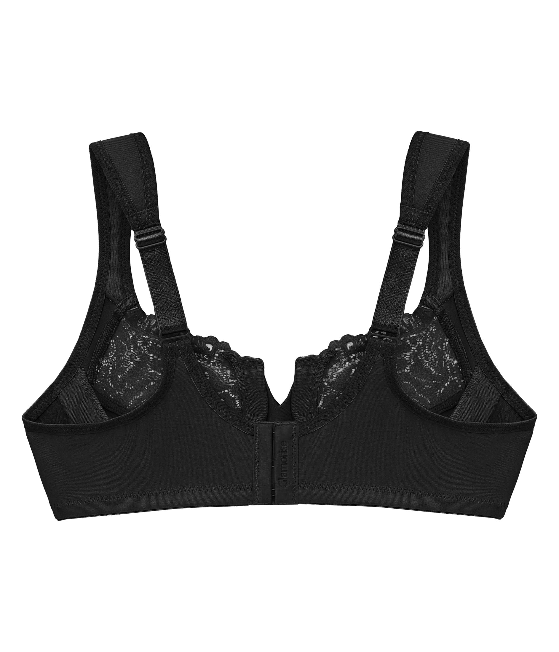 Glamorise Low Cut WonderWire Lace Underwire Bra 1240 (Women's & Women's Plus)