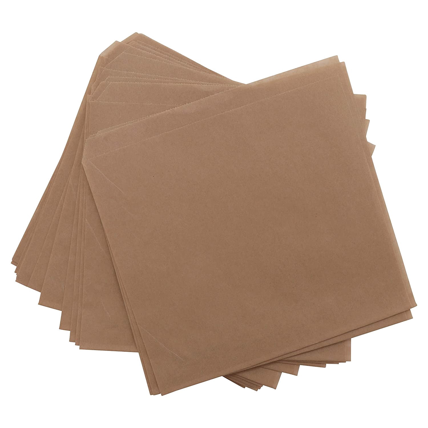 G.E.T. 4-T3020 Appetizer / Serving Basket Tissue Liner Paper, 7" x 7", Brown (Case of 2000)