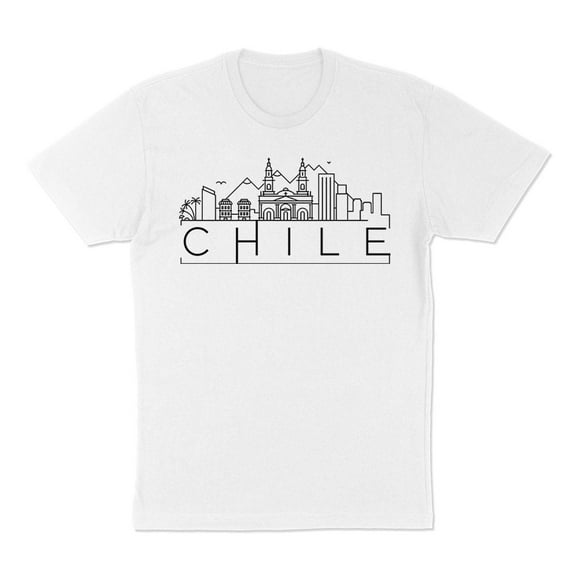 Skyline Chile Shirt Unisex Large White