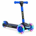 thumbnail image 5 of KIMI 2026 Kids Electric Scooter, UL 2272 Certified Safe Christmas Gift, 3-Wheel Foldable, Light-Up LED Wheels, 5 MPH, Ages 2-12, Blue, 5 of 11