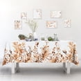 thumbnail image 2 of Eucalyptus Leaves Fabric Waterproof Tablecloth,Rectangle Watercolor Wrinkle Oil-Proof Resistant Table Cover for Dining Table, Buffet Parties and Campin,Orange Leaves(60" x 120" inch), 2 of 6